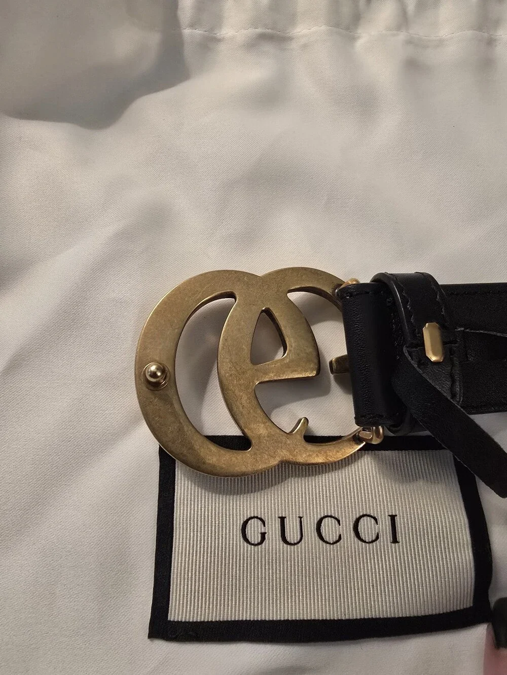 Gucci Black Leather Belt 70/28